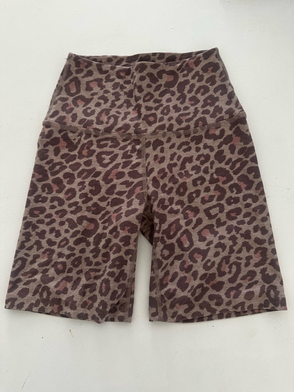 Beyond Yoga High Waisted Spacedye Biker Shorts - Leopard Print - Size XS revolve - Picture 2 of 5